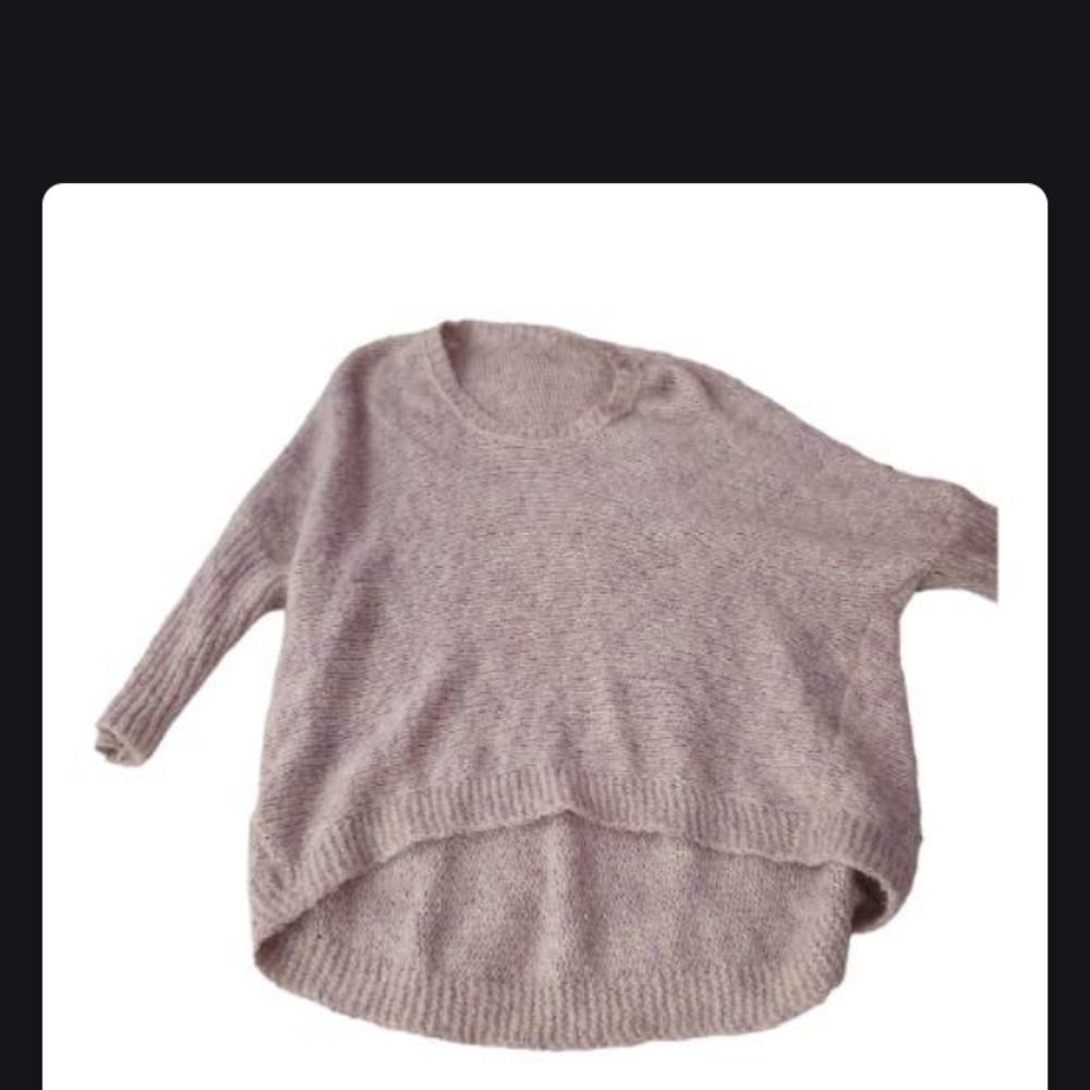 JLo Sweeter Salmon Pink Knitted Oversized Comfortable and Cozy V neck